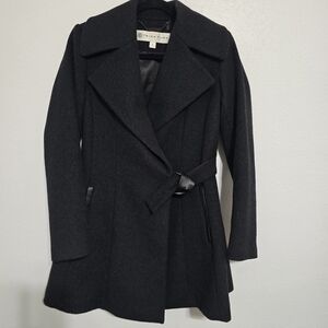 Trina Turk Black Trench Coat